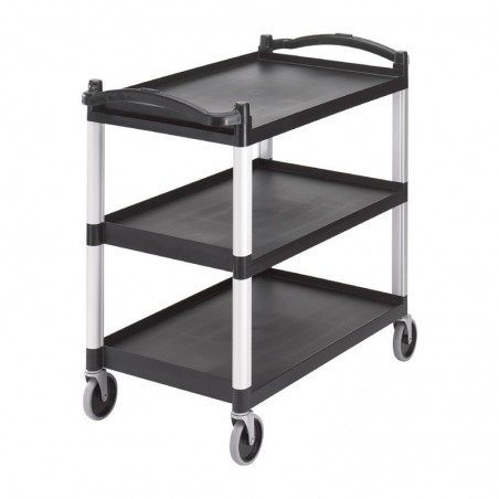 Comprar Carrito de servicio grande de 3 estantes negro Cambro CT400 en Pepebar