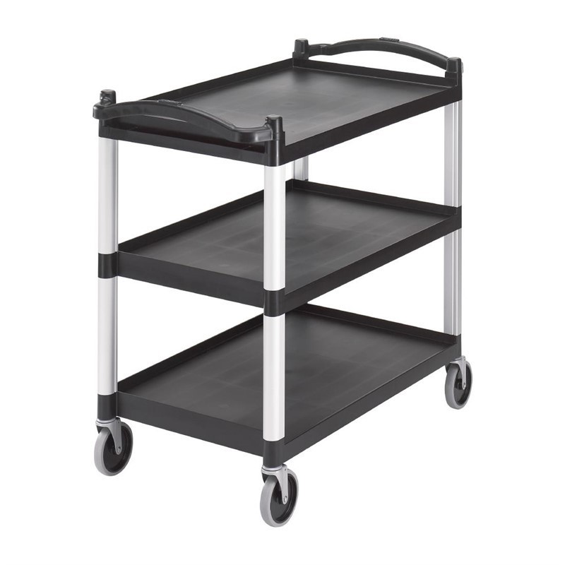Comprar Carrito de servicio grande de 3 estantes negro Cambro CT400 en Pepebar