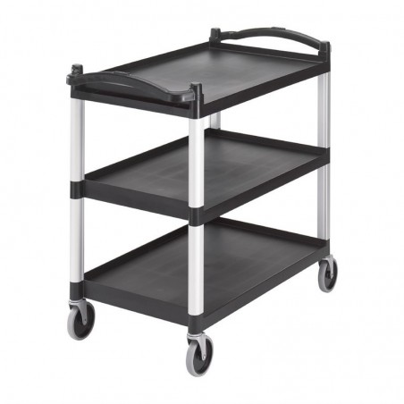 Comprar Carrito de servicio grande de 3 estantes negro Cambro CT400 en Pepebar