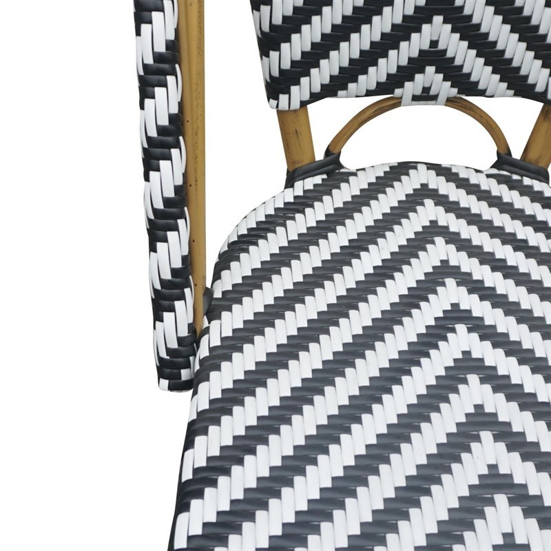 Comprar Silla de ratán estilo parisino negro Bolero 2 unidades CH111 en Pepebar