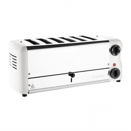 Comprar Tostadora Esprit 6 ranuras blanca con pinzas para sándwiches Rowlett CH186 en Pepebar