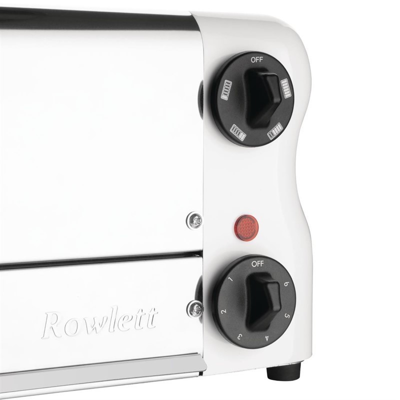 Comprar Tostadora Esprit 6 ranuras blanca con pinzas para sándwiches Rowlett CH186 en Pepebar