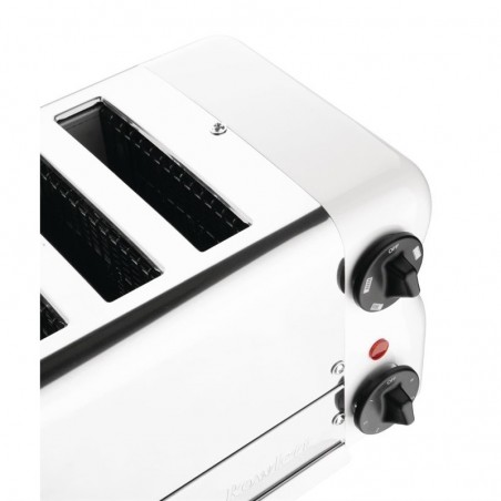 Comprar Tostadora Esprit 6 ranuras blanca con pinzas para sándwiches Rowlett CH186 en Pepebar