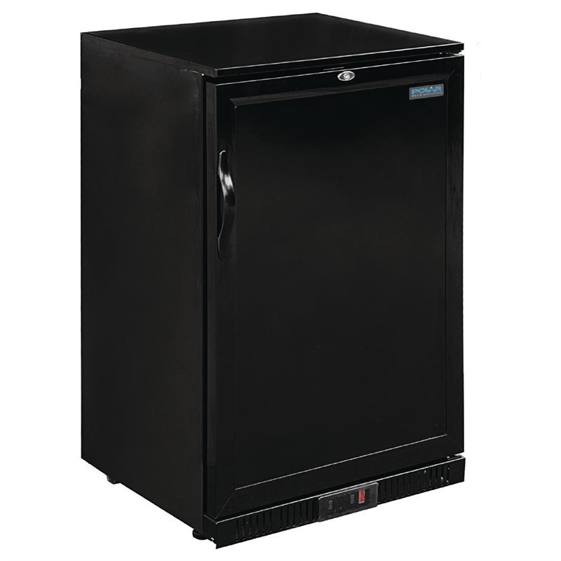 Comprar Nevera de barra con una puerta 900mm Polar G-Serie negro 138 litros GL015 en Pepebar