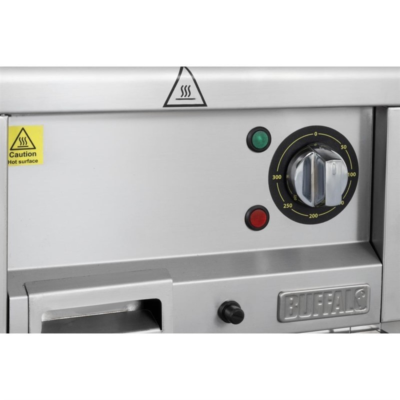 Comprar Plancha eléctrica serie 600 de 400 mm Buffalo CU473 en Pepebar