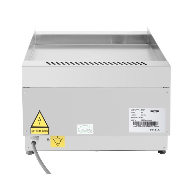 Comprar Plancha eléctrica serie 600 de 400 mm Buffalo CU473 en Pepebar