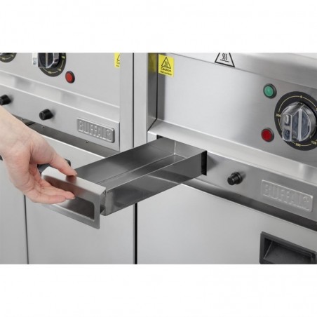 Comprar Plancha eléctrica estriada serie 600 Buffalo 400mm CU474 en Pepebar