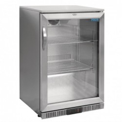 Nevera mini con puerta con bisagras de acero inoxidable Polar G-Serie 138 litros GL007