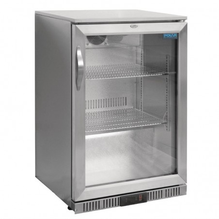 Comprar Nevera mini con puerta con bisagras de acero inoxidable Polar G-Serie 138 litros GL007 en Pepebar
