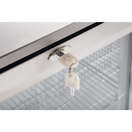 Comprar Nevera mini con puerta con bisagras de acero inoxidable Polar G-Serie 138 litros GL007 en Pepebar