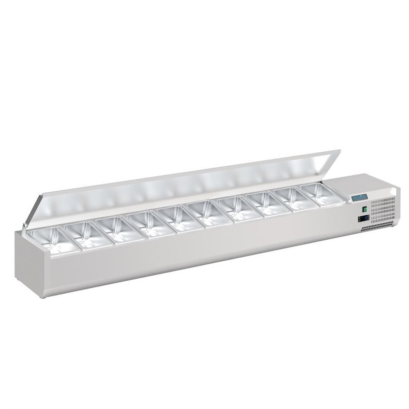 Comprar Vitrina frigorífica con tapa Polar G 10 x 1/4GN FA857 en Pepebar