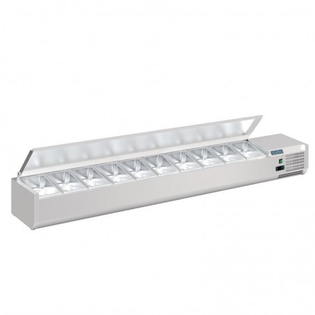 Comprar Vitrina frigorífica con tapa Polar G 10 x 1/4GN FA857 en Pepebar