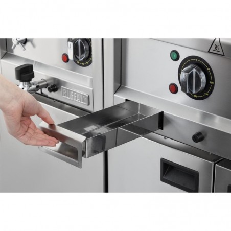 Comprar Plancha eléctrica de zona dual Buffalo 600 Serie 600mm CU475 en Pepebar