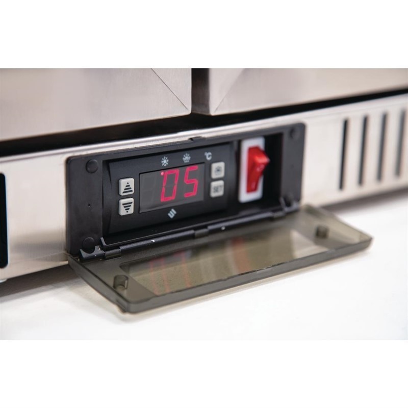 Comprar Botellero con puertas Abatibles de Acero Inoxidable Polar G-Serie 208 litros GL008 en Pepebar