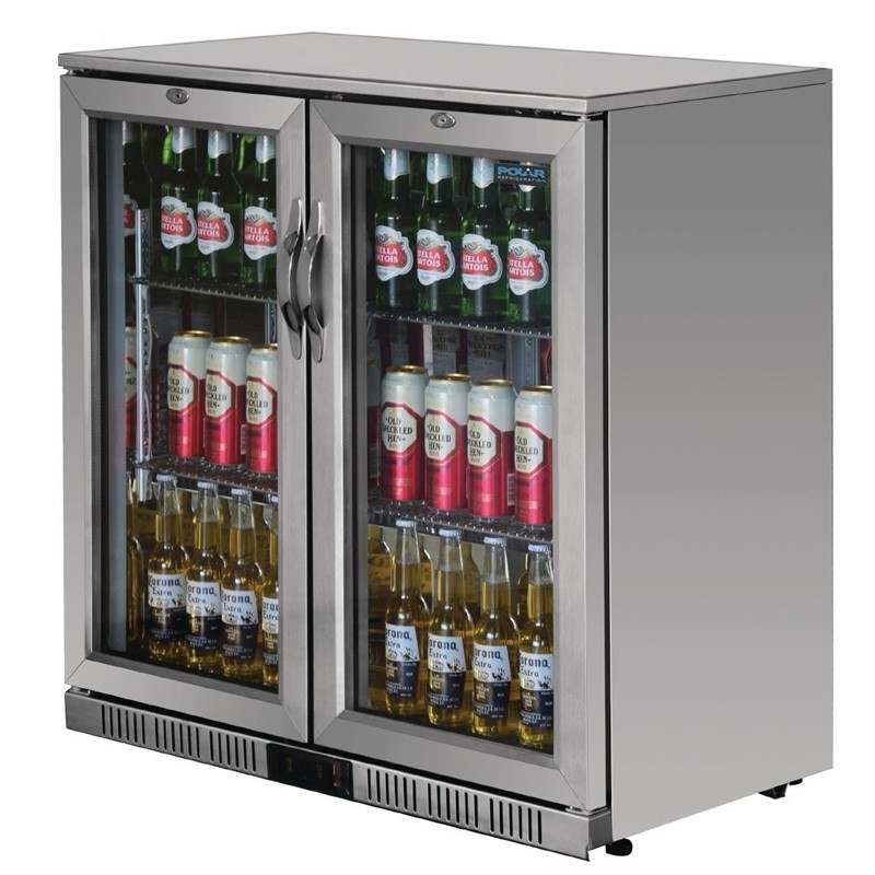Comprar Botellero con puertas Abatibles de Acero Inoxidable Polar G-Serie 208 litros GL008 en Pepebar
