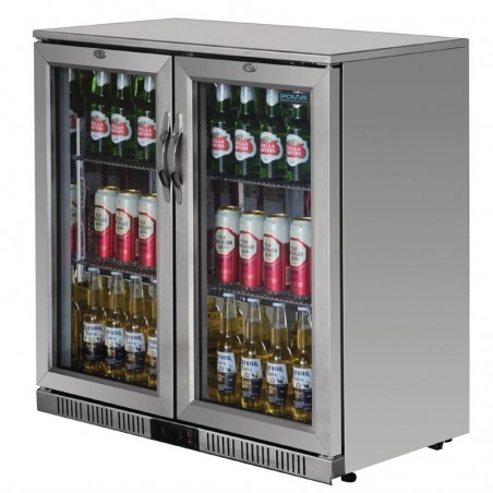 Comprar Botellero con puertas Abatibles de Acero Inoxidable Polar G-Serie 208 litros GL008 en Pepebar