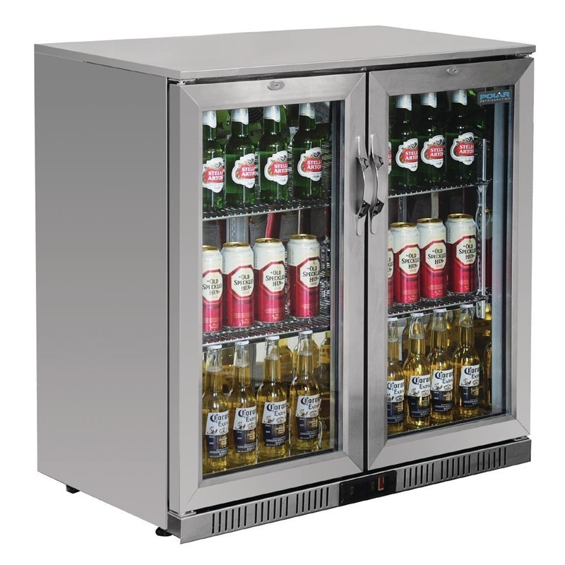 Comprar Botellero con puertas Abatibles de Acero Inoxidable Polar G-Serie 208 litros GL008 en Pepebar