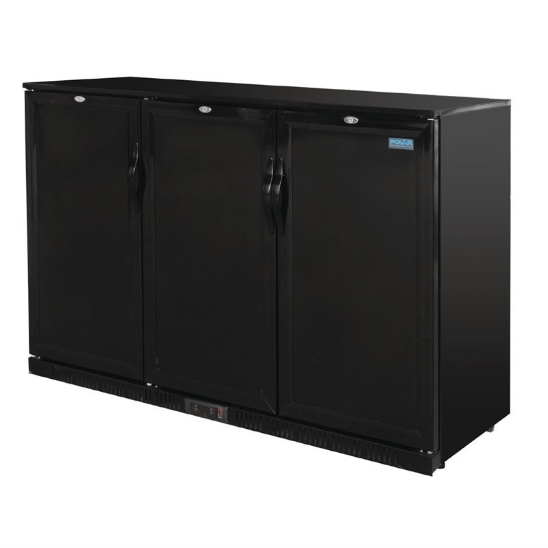 Comprar Botellero triple puerta opaca de 900mm G-Serie Polar 330 litros negro GL017 en Pepebar