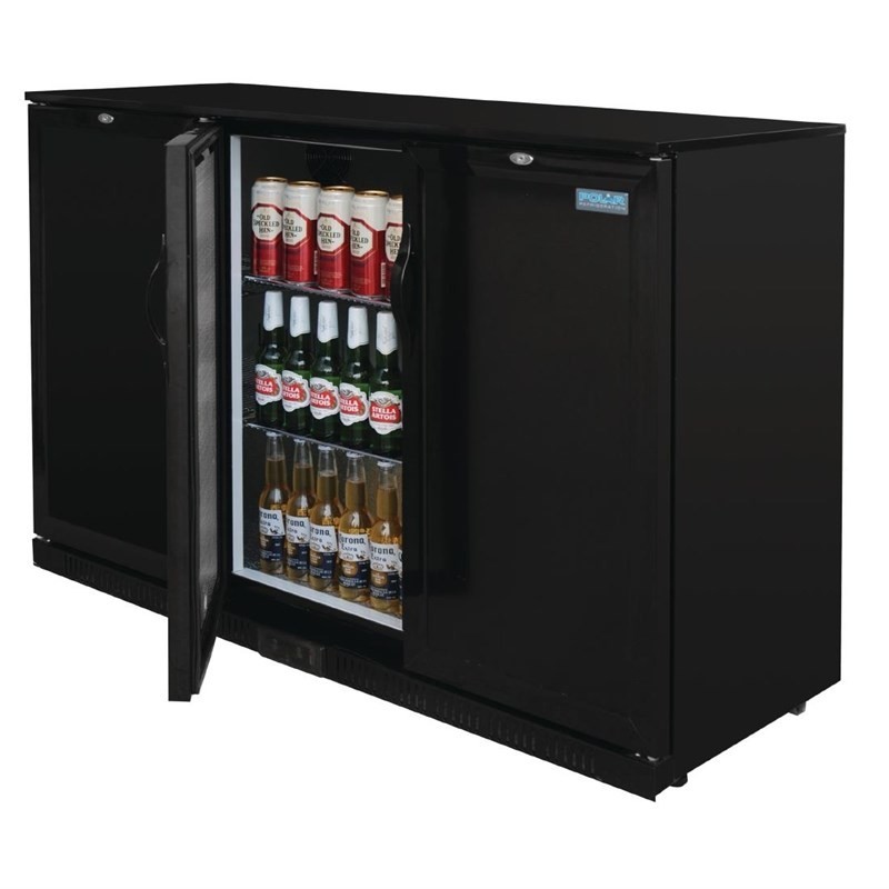 Comprar Botellero triple puerta opaca de 900mm G-Serie Polar 330 litros negro GL017 en Pepebar