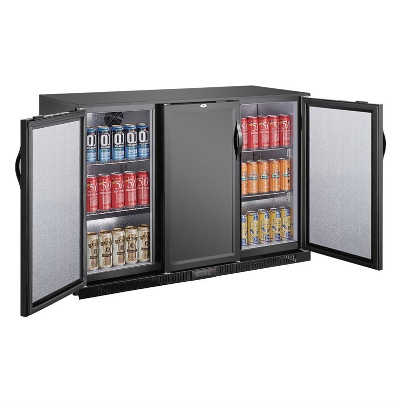 Comprar Botellero triple puerta opaca Polar G-Serie 320 litros GE999 en Pepebar