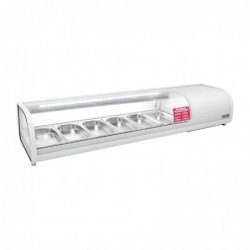 Vitrina refrigerada Polar Serie G para 6 cubetas GN 1/3 CP728