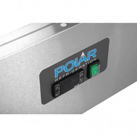 Comprar Mostrador refrigerado para preparación de pizza 2 puertas con protector de cristal Polar G-Serie 256 litros GH266 en Pepebar