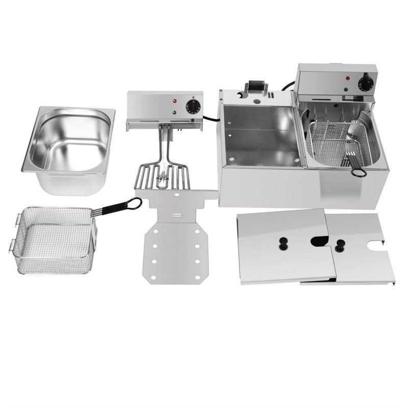 Comprar Freidora Eléctrica Doble Tanque 2x4 litros Lincat LDF2 J533 en Pepebar