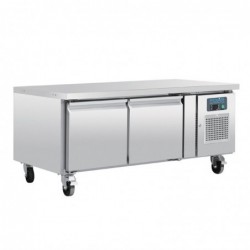 Bajo mostrador refrigerado 1/1 GN 2 puertas con Ruedas Serie U Polar DA462