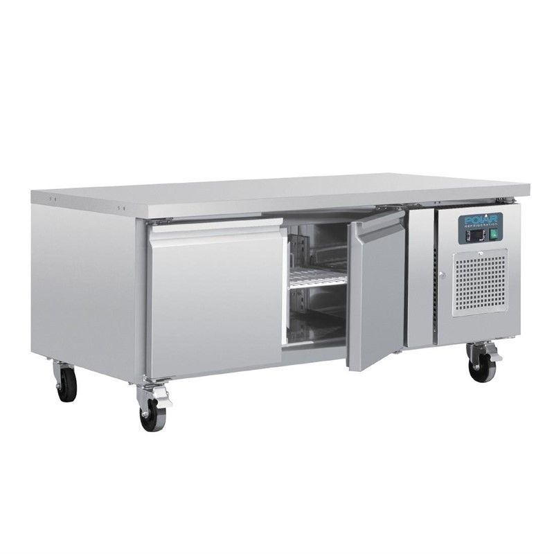 Comprar Bajo mostrador refrigerado 1/1 GN 2 puertas con Ruedas Serie U Polar DA462 en Pepebar