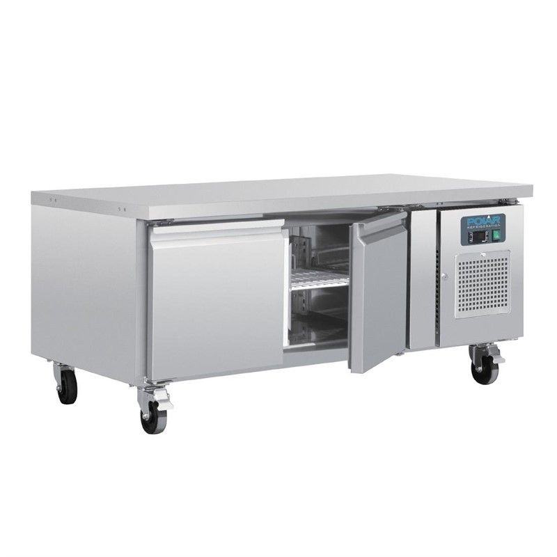 Comprar Bajo mostrador refrigerado 1/1 GN 2 puertas con Ruedas Serie U Polar DA462 en Pepebar