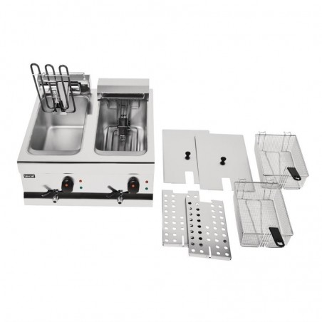 Comprar Freidora doble eléctrica Silverlink 600 Lincat DF66 J537 en Pepebar