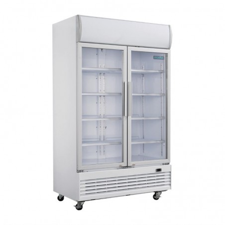 Comprar Nevera expositora doble puerta 950 litros con luz Polar G-Serie GE580 en Pepebar