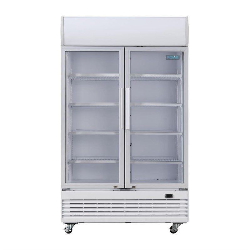 Comprar Nevera expositora doble puerta 950 litros con luz Polar G-Serie GE580 en Pepebar