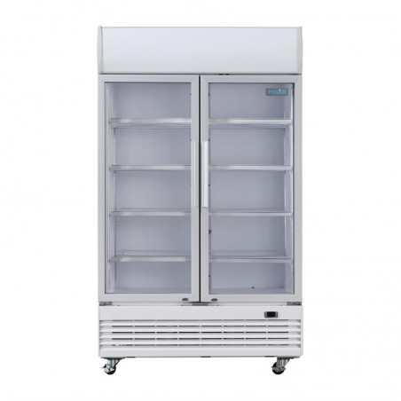 Comprar Nevera expositora doble puerta 950 litros con luz Polar G-Serie GE580 en Pepebar
