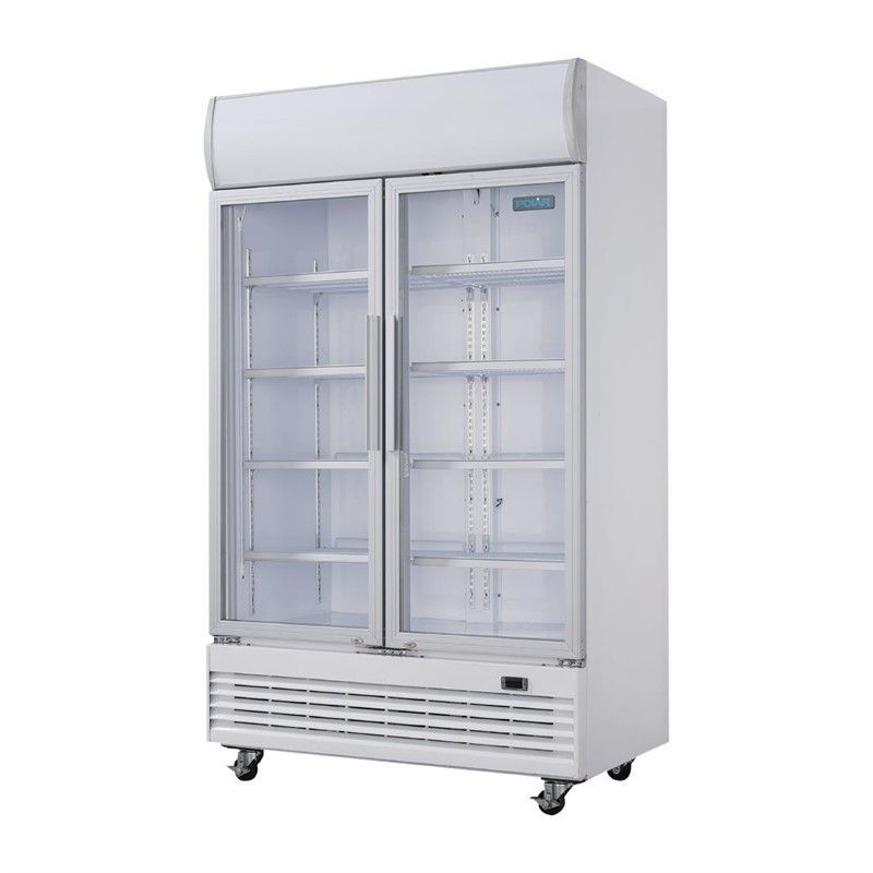 Comprar Nevera expositora doble puerta 950 litros con luz Polar G-Serie GE580 en Pepebar