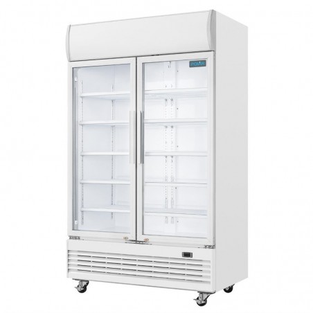 Comprar Nevera expositora doble puerta 950 litros con luz Polar G-Serie GE580 en Pepebar
