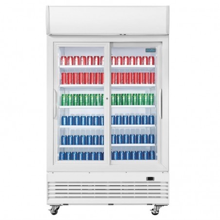 Nevera expositora con luz y puertas correderas Polar G-Serie 950 litros GE581 Comprar Nevera expositora con luz y puertas correderas Polar G-Serie 950 litros GE581 en Pepebar