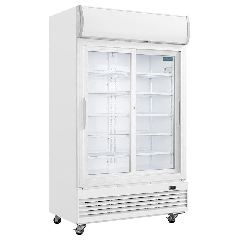Nevera expositora con luz y puertas correderas Polar G-Serie 950 litros GE581 Comprar Nevera expositora con luz y puertas correderas Polar G-Serie 950 litros GE581 en Pepebar