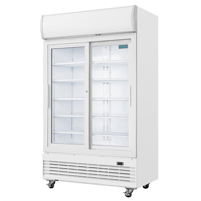 Nevera expositora con luz y puertas correderas Polar G-Serie 950 litros GE581 Comprar Nevera expositora con luz y puertas correderas Polar G-Serie 950 litros GE581 en Pepebar