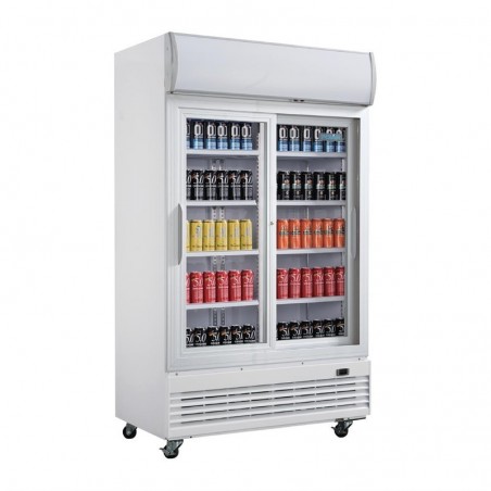Nevera expositora con luz y puertas correderas Polar G-Serie 950 litros GE581 Comprar Nevera expositora con luz y puertas correderas Polar G-Serie 950 litros GE581 en Pepebar