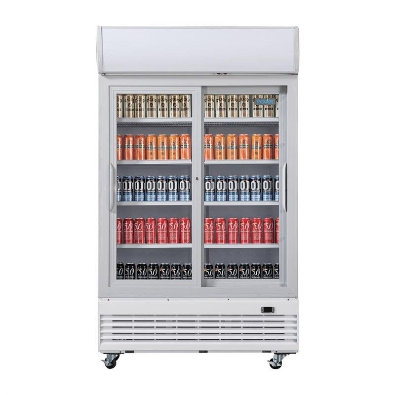 Nevera expositora con luz y puertas correderas Polar G-Serie 950 litros GE581 Comprar Nevera expositora con luz y puertas correderas Polar G-Serie 950 litros GE581 en Pepebar