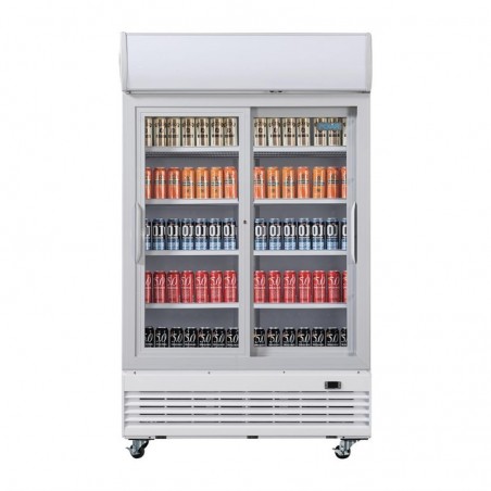 Nevera expositora con luz y puertas correderas Polar G-Serie 950 litros GE581 Comprar Nevera expositora con luz y puertas correderas Polar G-Serie 950 litros GE581 en Pepebar