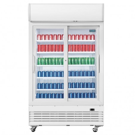 Nevera expositora con luz y puertas correderas Polar G-Serie 950 litros GE581 Comprar Nevera expositora con luz y puertas correderas Polar G-Serie 950 litros GE581 en Pepebar