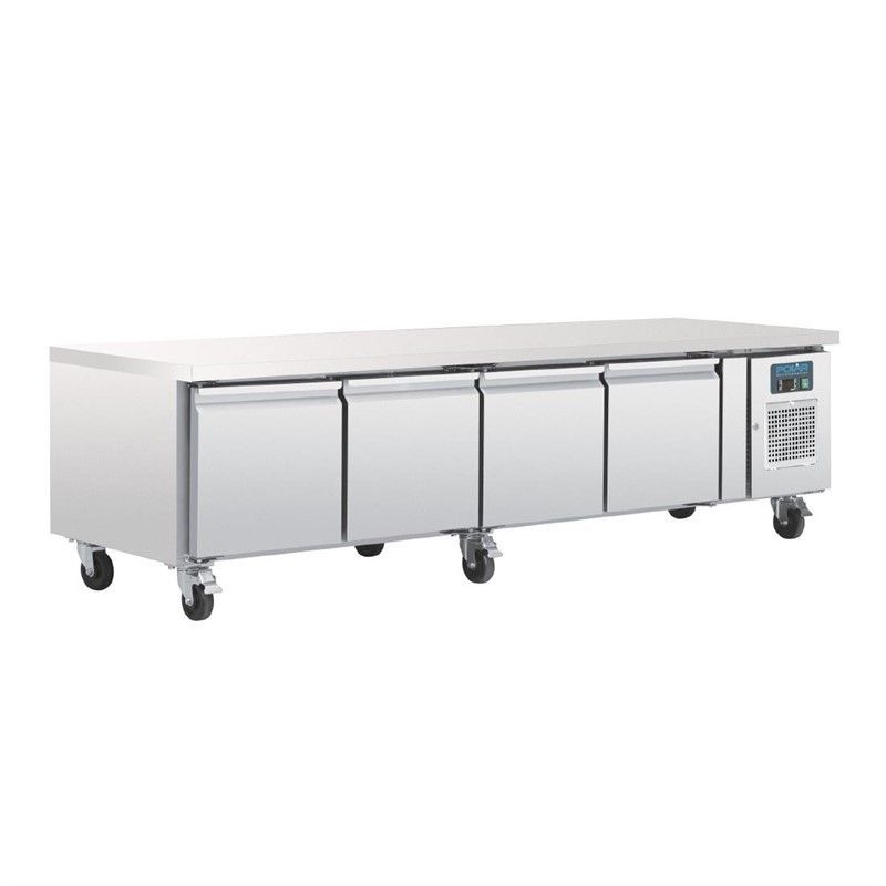 Comprar Bajo mostrador refrigerado 4 puertas con ruedas Serie U 1/1 GN Polar DA464 en Pepebar