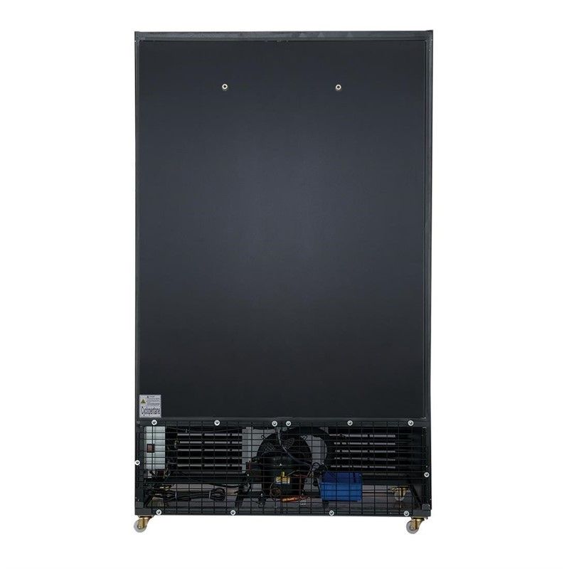 Comprar Nevera expositora negra doble puerta abatible con luz 950 litros G-Serie Polar GM813 en Pepebar