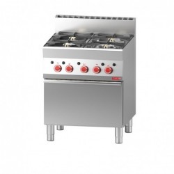 Cocina gas 4 quemadores y horno gas Gastro M 650 GN047 - Catálogo Cocinas Industriales
