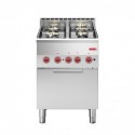 Cocina gas 4 quemadores y horno convección Gastro M 60/60GFGE GN013