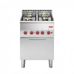 Cocina gas 4 quemadores y horno convección Gastro M 60/60GFGE GN013