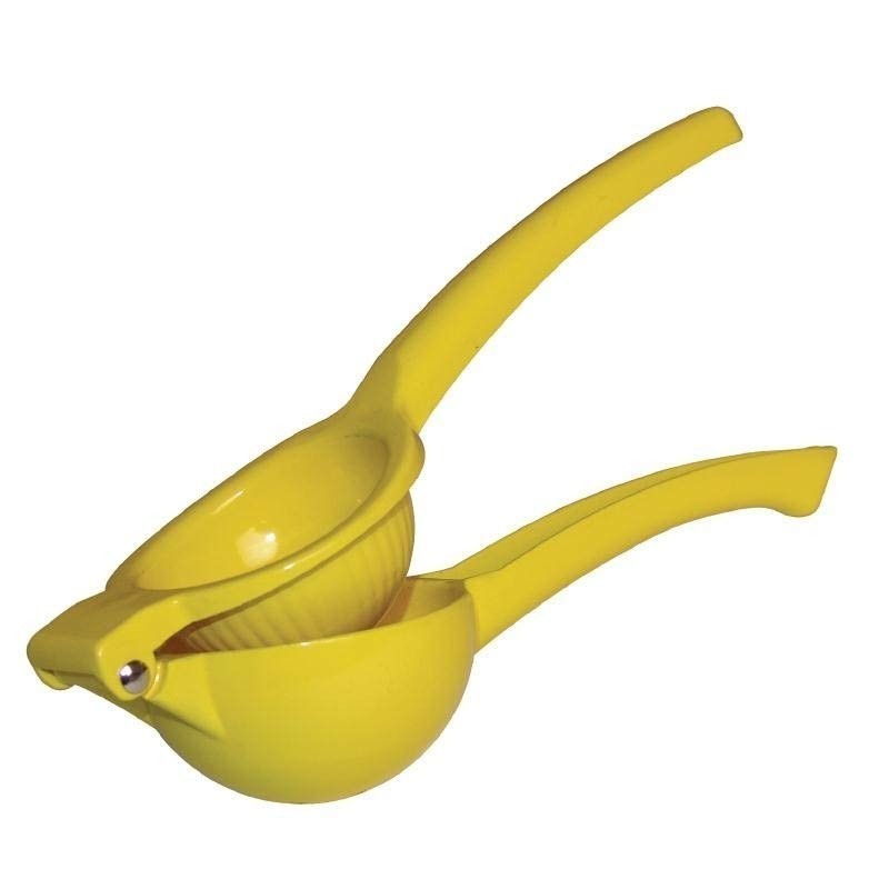 Revisión tuyo Beca ➤DTO en Exprimidor manual de limones de metal esmaltado color amarillo  DP122 | PepeBar.com ⬆