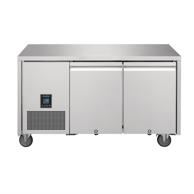 Comprar Mesa refrigerada 267 litros doble puerta con ruedas Premium U-Serie Polar UA005 en Pepebar